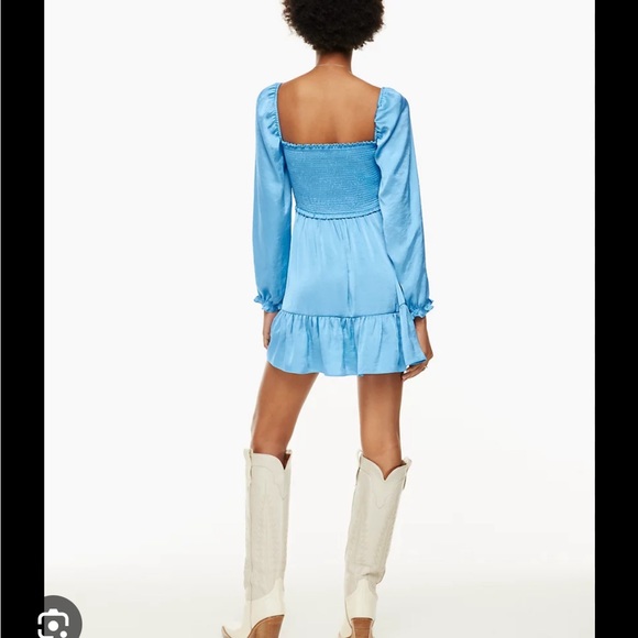 Tempest Satin Dress 2XS - Wave Blue - Picture 6 of 11